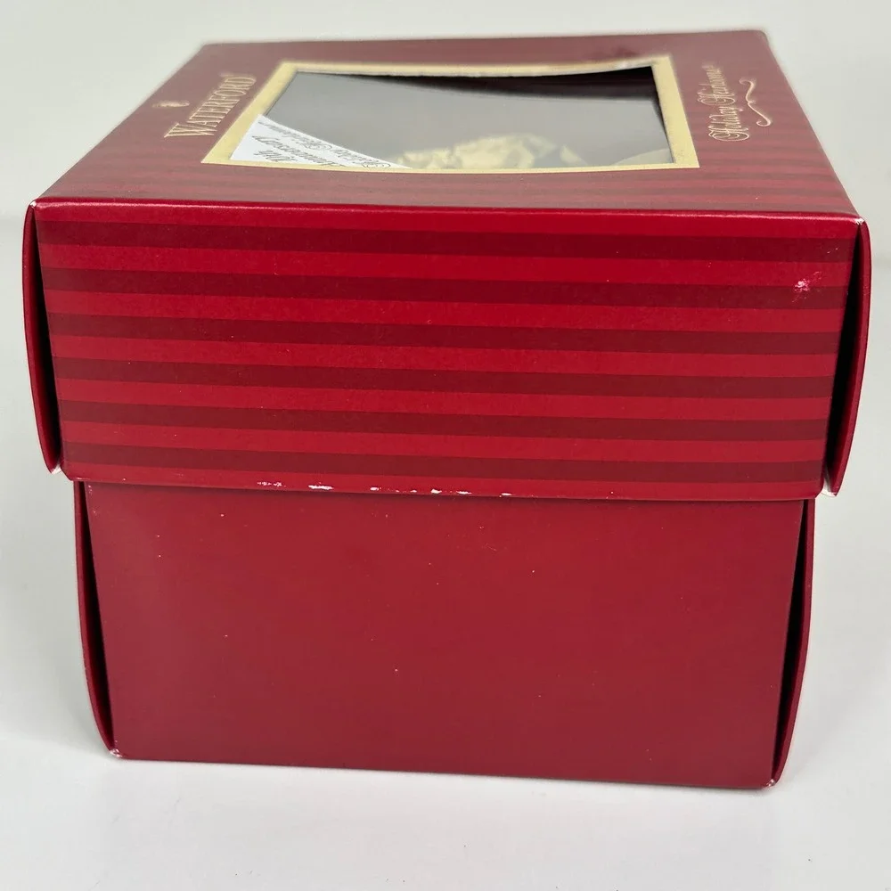 Vintage Waterford Holiday Heirlooms Peacock 10th Anniversary Egg Ornament Boxed